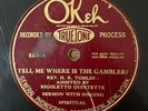 REV. H.R. TOMLIN Tell Me Where Is The Gambler? OKEH Pre War Black Gospel 78 RARE