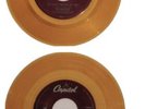 2 BEATLES . ORANGE VINYL 45'S GOT TO GET YOU INTO MY LIFE & IVE JUST SEEN A FACE