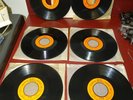 6 Rare 1960s Seeburg 1000 Orange Label Library Records 16 2/3 RPM