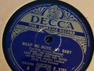 Decca 78rpm Lew Stone & His Band Weep No More My Baby Al Bowlly Vocal