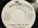 THE CARSTAIRS   IT REALLY HURTS ME GIRL   RED COACH  Rare Northern Soul PROMO 45