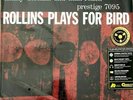 Sonny Rollins - ROLLINS PLAYS FOR BIRD Analogue Productions LP 200g MONO SEALED