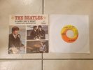 THE BEATLES A HARD DAY'S NIGHT 45  RECORD WITH PICTURE Sleeve Original