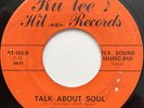 RUDY TEE & RENO BOPS Talk About Soul TEJANO SOUL FUNK 45 *hear*
