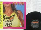BON JOVI SLIPPERY WHEN WET MERCURY 28PP-1025 JAPAN OBI VINYL LP