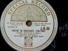 WITLEY COURT MUSIC BOX You're In Kentucky (V with some scratches, plays OK) RARE