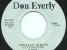 DON EVERLY —DON'T LET THE DAYS GET YOU DOWN— outsider weirdo psych 45 | LISTEN