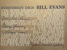 RARE JAZZ LP BILL EVANS TRIO EVERYBODY DIGS OG US RIVERSIDE RLP 12-291 DG MONO