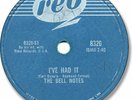 Rare 1959 The BELL NOTES Rock’n Roll 78 RPM Record. I’ve Had It/ Be Mine