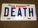 Death Grips License Plate From GOVERNMENT PLATES Limited Edition 2014 NEW