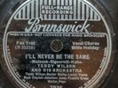 78 RPM I'll Never Be The Same Billie Holiday Teddy Wilson Brunswick 7926 A14