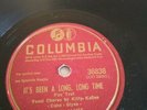 Harry James & Orchestra, It's Been A Long, Long Time - 78 rpm Record -