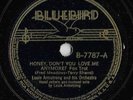 78 RPM RECORDS LOUIS ARMSTRONG HONEY DO  & HONEY, DON'T U LOVE ME ANYMORE 1933 E