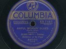 78tk-Blues-COLUMBIA- A4000-Clara Smith-(Awful Moanin' Blues/I never miss the sun