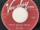 BILLY BOY You've Got Me Wrong Vee Jay R&B Blues Rocker VG+ 45 HEAR