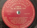 Jazz-78 RPM-The Notebook-Billie Holiday and her Orchestra-I'll Be Seeing You-V+
