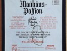 MENGELBERG BACH MATTHAUS PASSION 4LP PHILIPS A 00150-53 BOX SET MONO ED1 RARE