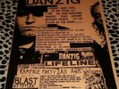 VINTAGE ORIGINAL DANZIG LIFELINE THE STONE SF FLYER 8.5X11 PUNK RARE KBD MISFITS