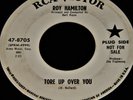 Vintage Record, ROY HAMILTON: TORE UP OVER YOU, PROMO, 45rpm, 1965, Rock N' Roll