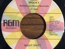 NIGHT SHIFT (Radio) Spooky Rare Modern Soul Disco Funk Boogie RGM Record 45