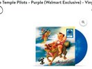 Stone Temple Pilots - Purple, Sealed, Walmart Exclusive Blue Splatter Vinyl