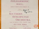 Southern Syncopated Orchestra + Sidney Bechet August 14, 1919 Program