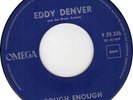 EDDY DENVER & BLACK ARROWS Tough Enough 1962 RARE or. HOLLAND single INDO ROCK