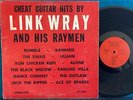 GREAT GUITAR HITS BY LINK WRAY AND HIS RAYMEN ORG 1962 VERMILLION LP SWAG RUMBLE