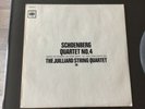 LP Schoenberg quartet no 4 op 37 Webern  Berg Juilliard string quartet Japan