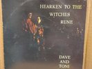 Dave And Toni Arthur Hearken To The Witches Rune 1971  LP rare folk