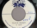 U Roy Black Heart Splash 7” Vinyl Record Blank 4049 Roots