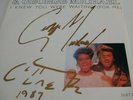 george michael signed Aretha Franklin Viynl 7' I Knew You Were Waiting For Me