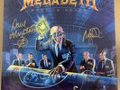 Rust in Peace by Megadeth Signed blue vinyl from meet and greets
