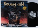 RUNNING WILD Under Jolly Roger NOISE LP VG++ germany w/ merch postcard