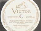 White & Gold Label-Victor 25225 Gertrude Lawrence w/Ray Noble Orchestra (1933)