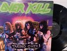 Overkill – Taking Over LP 1987 Megaforce Worldwide – 81735-1 VG+/VG+