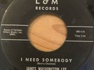 JAMES WASHINGTON LEE I Need Somebody / Don’t Ask Me 45 Doo Wop Soul R&B
