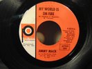 Jimmy Mack - my world is on fire - 45 northern soul PROMO 1967 Palmer VG+
