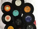 9 vintage 45 rpm vinyl records ,Beatles Can’t Buy Me Love