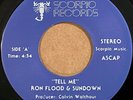 Modern Soul R&B 45 rpm Ron Flood & Sundown-Tell Me Scorpio HEAR mp3 EX