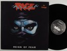 RAGE Reign Of Fear NOISE LP VG++ germany w/ merch postcard ^