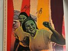Aly & AJ - A Touch Of The Beat SIGNED COVER 2LP Orange Sunburst - Damaged Cover