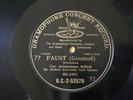 Aristodemo Sillich Bass Gounod Faust 78 RPM Single Side G&T G.C.-2-52570