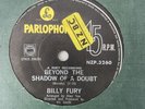 BILLY FURY NEW ZEALAND - BEYOND THE SHADOW OF A DOUBT - PARLOPHONE RARE.