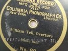 RARE   A recording not known to exist. A embossed 10 inch Climax Disc mid 1901