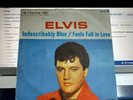 Elvis Presley ‎- Indescribably Blue-Fools Fall in Love. SINGLE 7