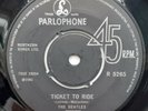Beatles Ticket To Ride Pushout -3 -2 with NO Polo Rings 73/74 press