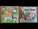 SEALED Disney Bambi & Robin Hood Book & Records 33 1/3 VINTAGE Vinyl 7