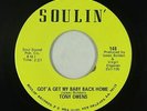Funk/Deep Soul 45 - Tony Owens - Got'a Get My Baby Back Home - Soulin' - mp3