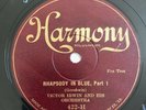 78 RPM  JAZZ  Harmony 422-H: Irwin Abrams - Rhapsody in Blue (as Fox Trot ) 1927